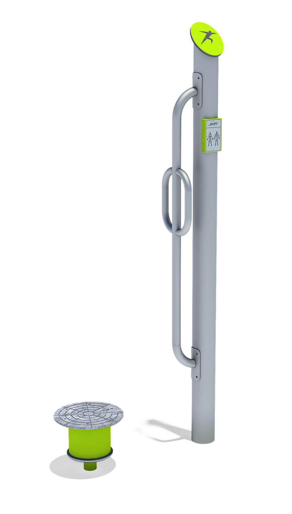 Bewegungs-Station Bauchtwist stehend