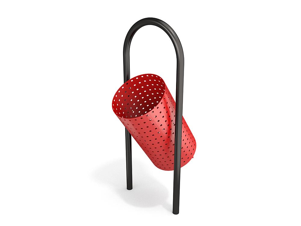 Schwinger für Kleinkinder mit Metallgestell und grünen Verbindungen auf weißem Hintergrund.