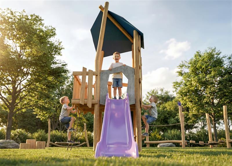 Kinder auf Spielgerät