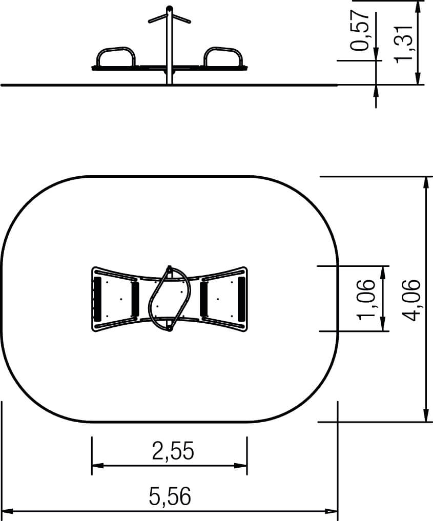 Technische Zeichnung eines LED-Moduls mit Maßen: 1,00 x 0,38 x 0,33 cm.