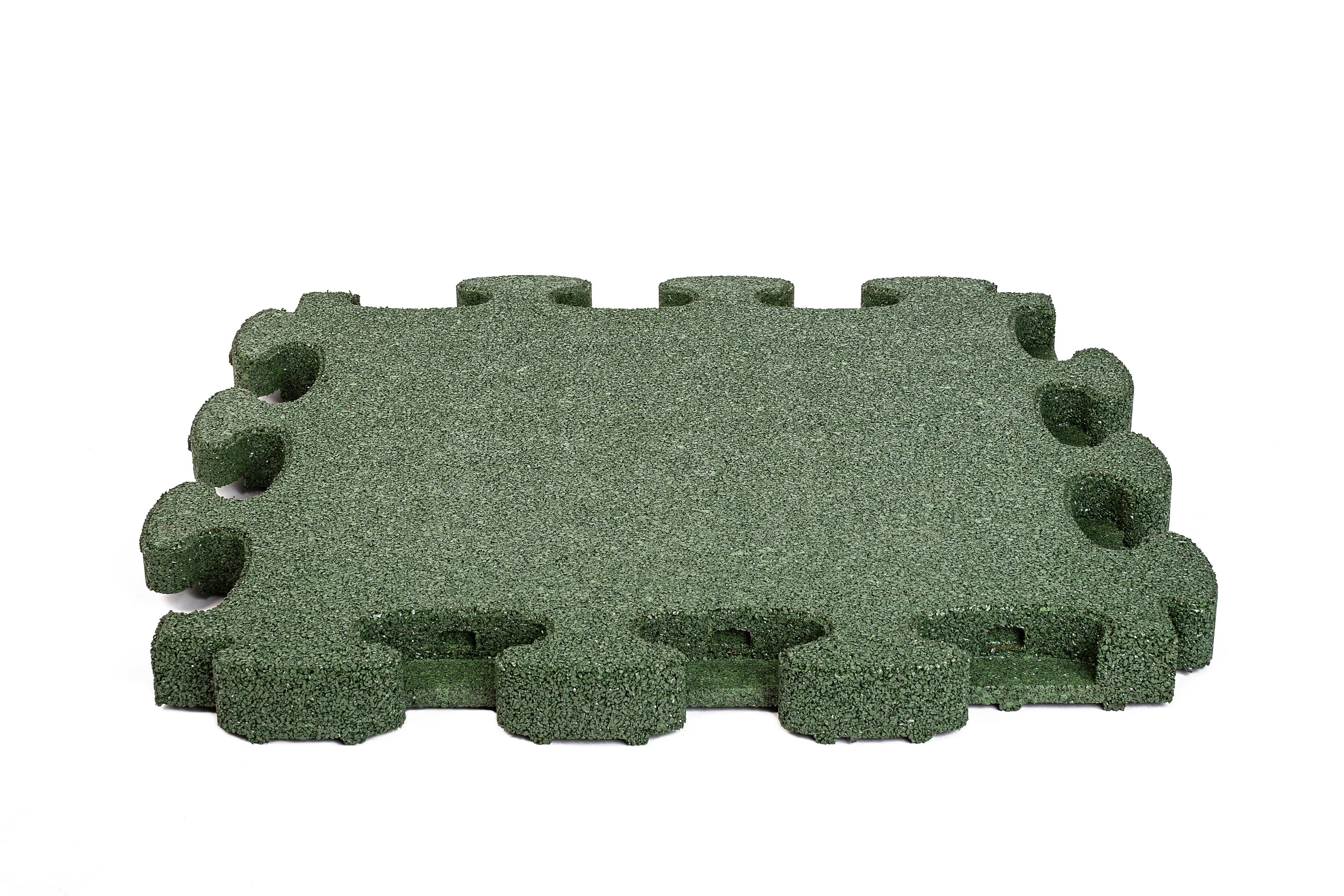 Rote Puzzle-Teppichfliese mit rauer Oberfläche und passgenauen Kanten für Bodenbelag.