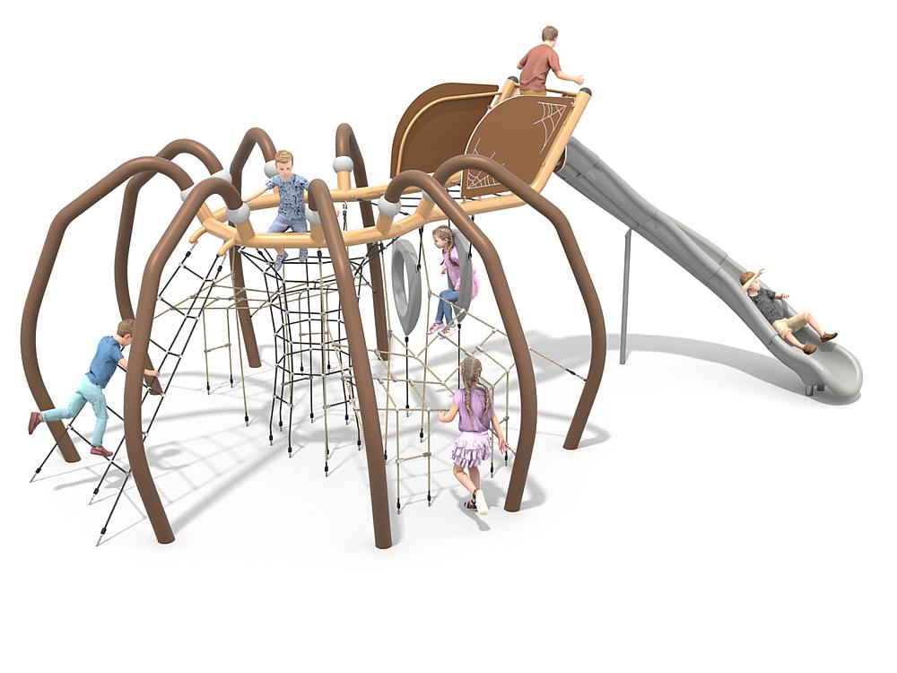 Schwinger für Kleinkinder mit Metallgestell und grünen Verbindungen auf weißem Hintergrund.
