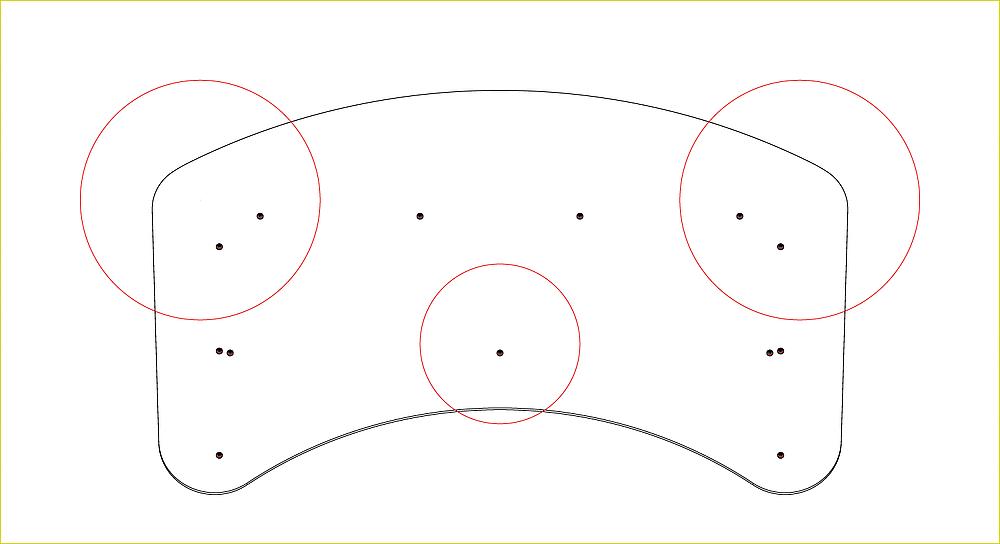 Spielplatte mit roten Kreisen und Punkten – Eishockeyfeld im Überblick.

(89 Zeichen)