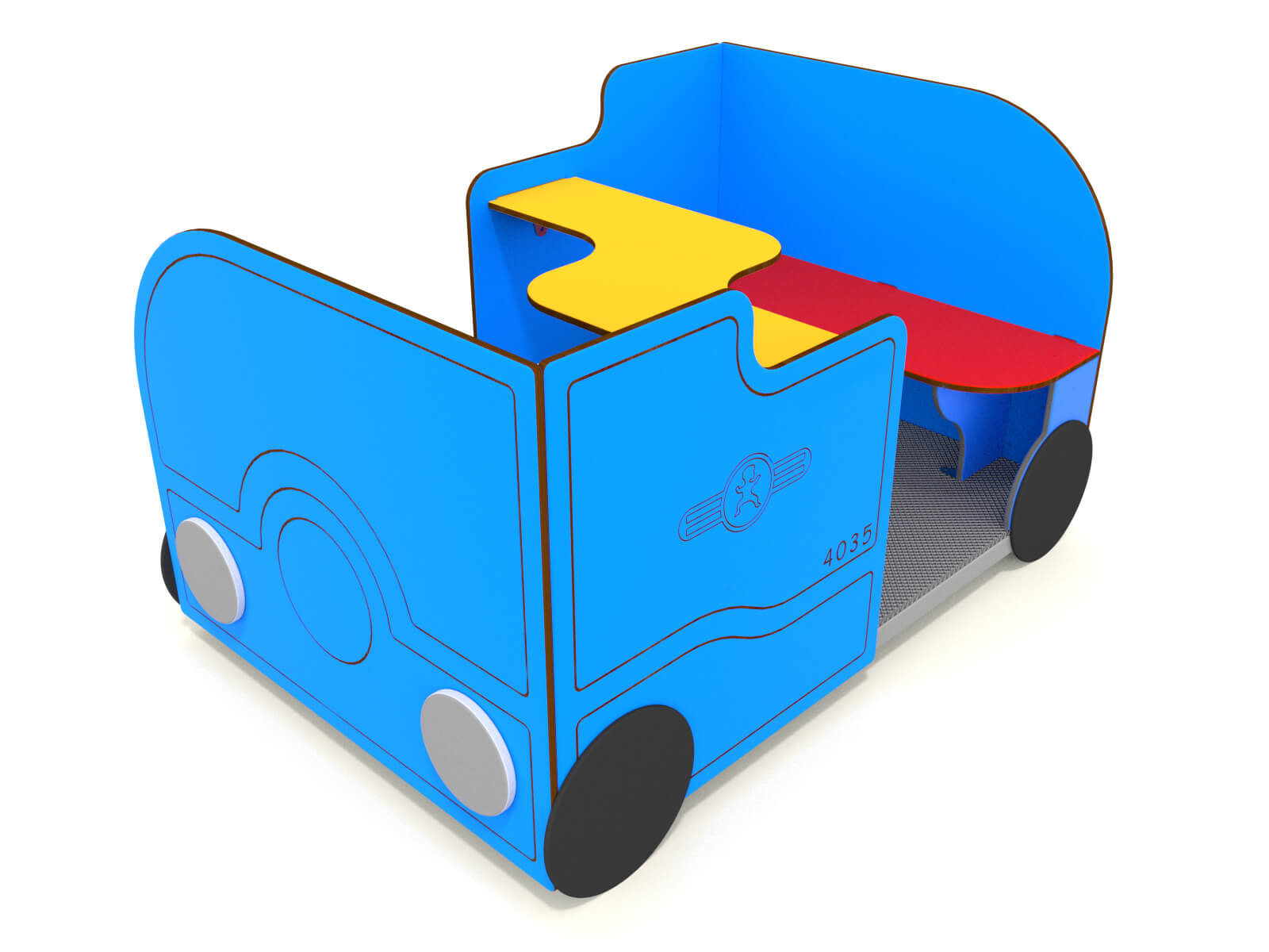 Spielanlage Zug-Wagon Blau