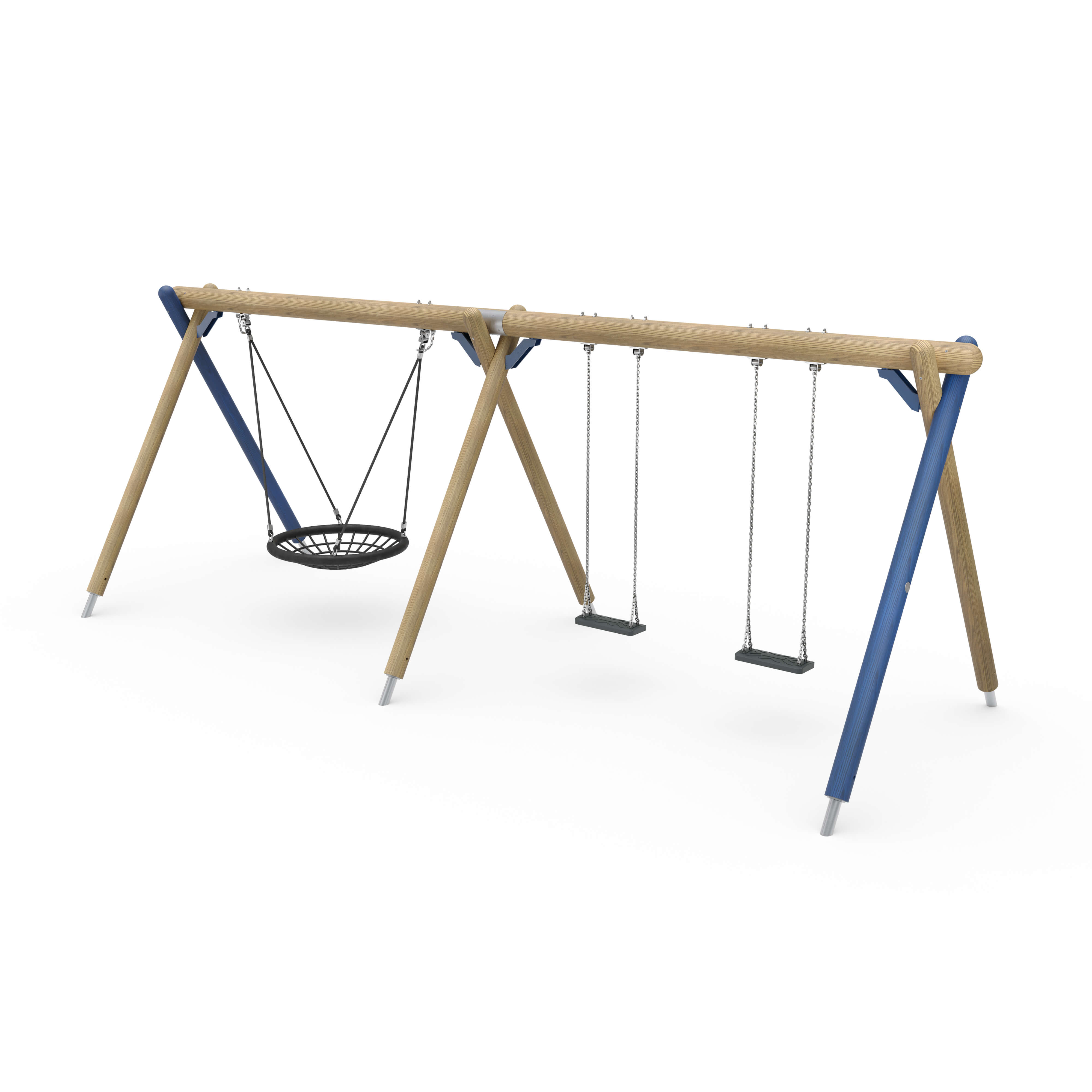 Dreierschaukel Hannah mit Nesthocker