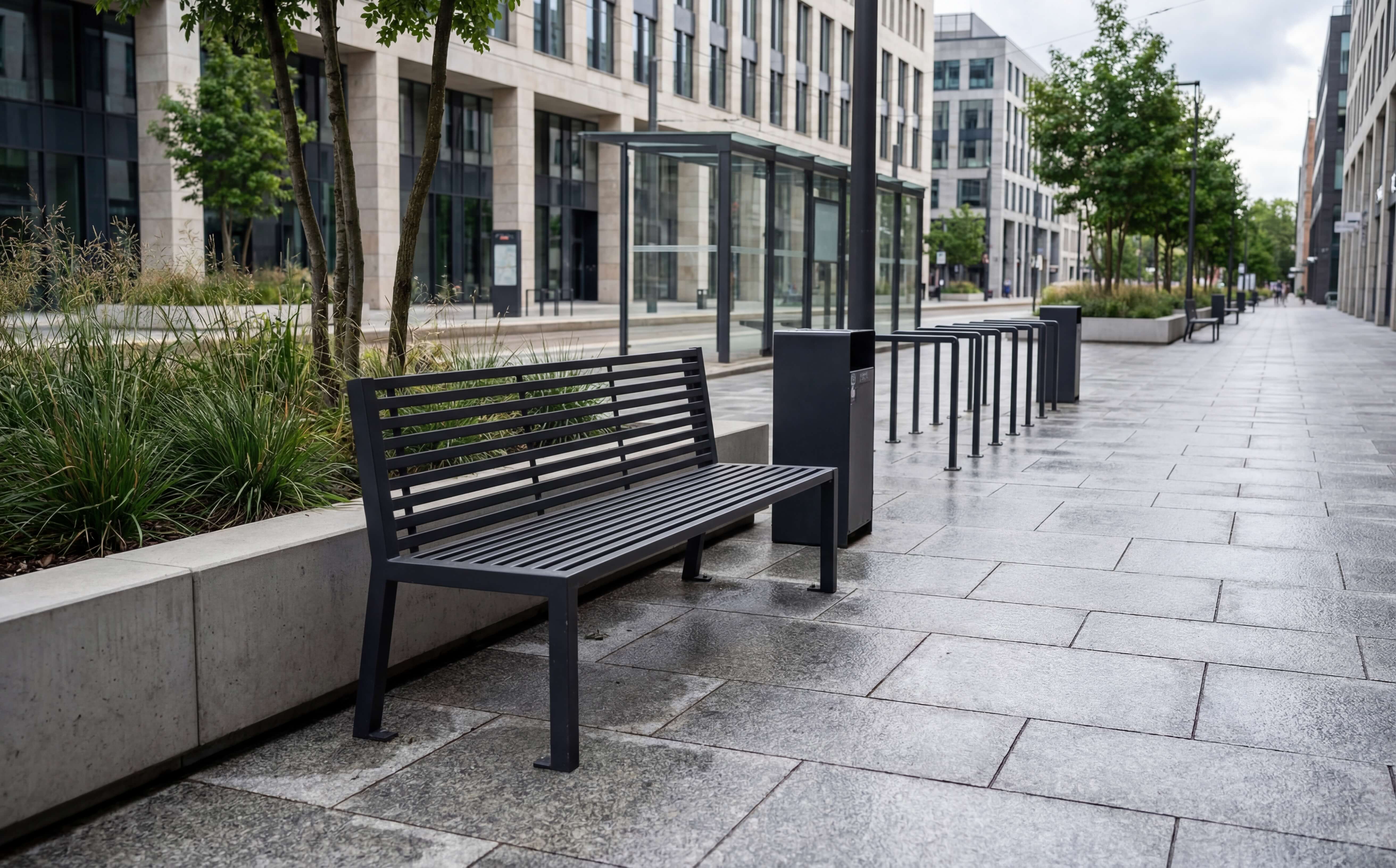 Sitzbank Henry mit Lehne