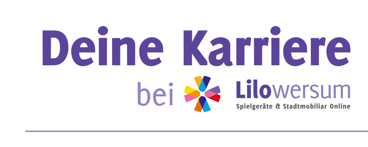 Eine Grafik mit der Aufschrift Deine Karrie bei Lilowersum, als Logo dargestellt