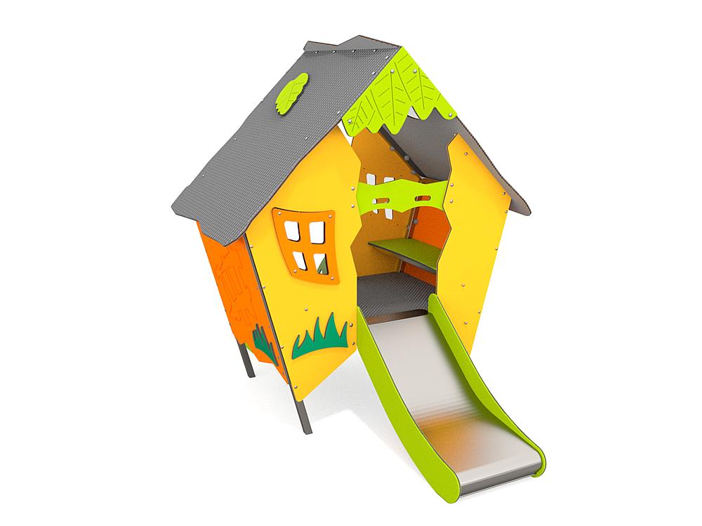 Spielhaus mit Rutsche