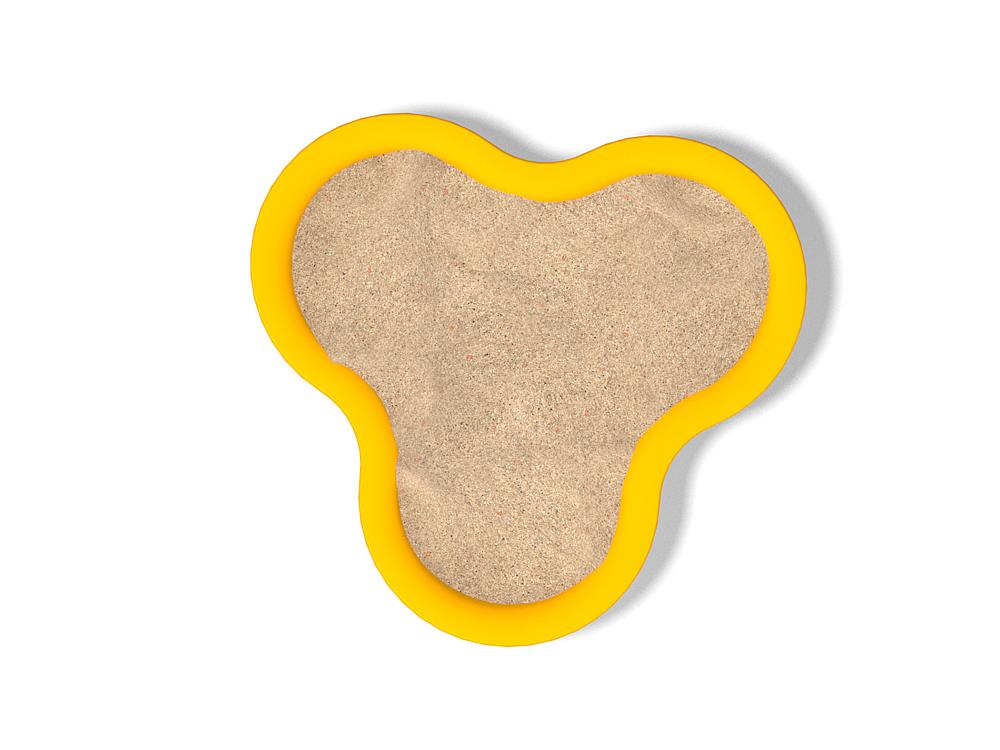 Schwinger für Kleinkinder mit Metallgestell und grünen Verbindungen auf weißem Hintergrund.